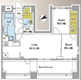 リビオレゾン渋谷笹塚 6階 間取り図