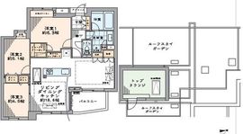 アデニウム大森山王 3階 間取り図