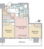 リビオタワー品川 22階 間取り図