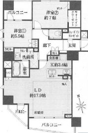 スペックハウス白金台 6階 間取り図