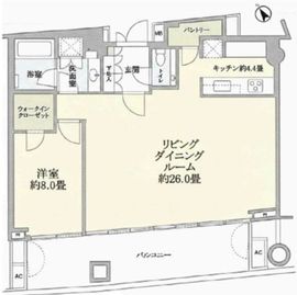 虎ノ門ヒルズレジデンス 38階 間取り図
