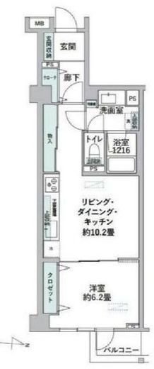グレイスコート白金 1階 間取り図