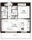 カテリーナ三田タワースイート イーストアーク 24階 間取り図