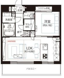 カテリーナ三田タワースイート イーストアーク 24階 間取り図