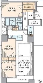 アスコットパーク日本橋小伝馬町 11階 間取り図