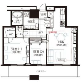 クレストプライムタワー芝 29階 間取り図