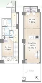 シティインデックス三田伊皿子坂 3階 間取り図