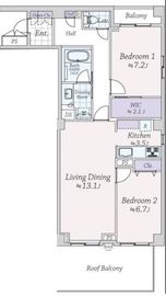 西麻布フォレストプラザ 1階 間取り図