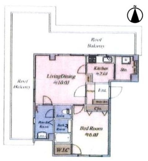 平河マンション 9階 間取り図