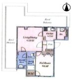 平河マンション 9階 間取り図