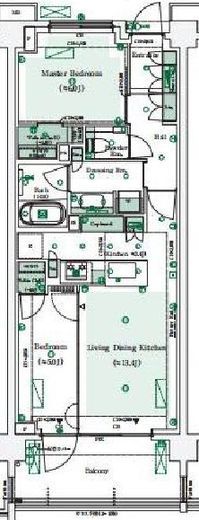 パークシティ高田馬場 4階 間取り図