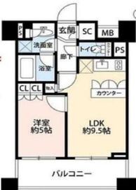 プライア渋谷 16階 間取り図
