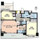 クリオ新宿戸山壱番館 6階 間取り図