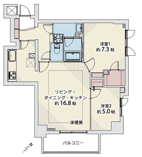 フィールM西新宿 9階 間取り図
