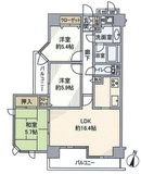 アルファホームズ新神楽坂アスティオン 3階 間取り図