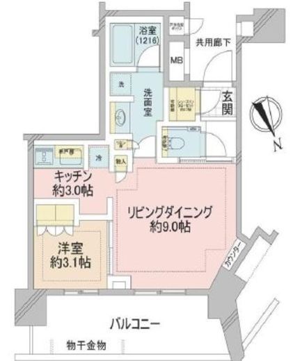 ザ・パークハウス戸越公園タワー 20階 間取り図