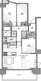 サンクタス南品川 8階 間取り図
