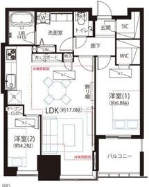 大崎ウエストシティタワーズ ウエスト 31階 間取り図