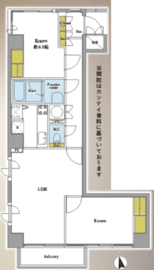 グランドメゾン麻布十番館 3階 間取り図