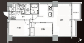 マンション雅叙苑 8階 間取り図