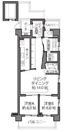オープンレジデンシア目黒青葉台テラス 2階 間取り図