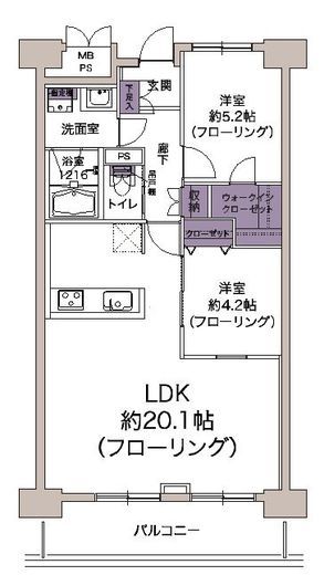 三田ナショナルコート 7階 間取り図