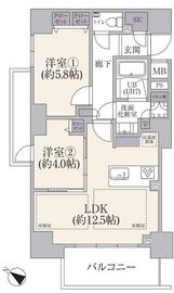 リビオレゾン駒込六義園プライムゲートレジデンスイースト 3階 間取り図