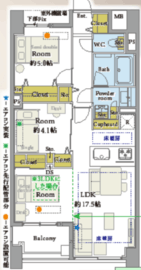 リビオ清澄白河 6階 間取り図
