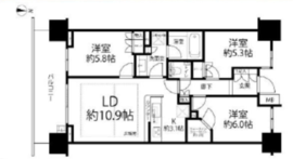 パークホームズ押上 5階 間取り図