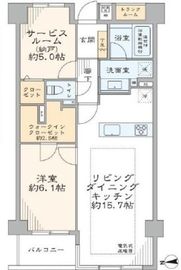 南麻布パークホームズ 5階 間取り図