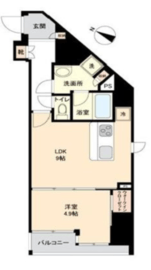 プレセダンヒルズ文京本駒込 5階 間取り図