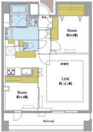 クリオ浅草参番館 5階 間取り図