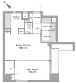 プラウドフラット代々木上原 5階 間取り図