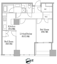 シティタワーズ豊洲ザ・シンボル 29階 間取り図