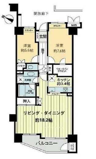 クレアホームズ小石川 3階 間取り図