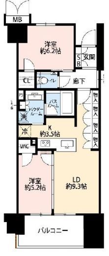 プレミスト有明ガーデンズ 5階 間取り図