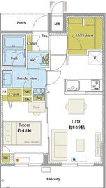 サーラコモド八幡山ヴェローナ 4階 間取り図