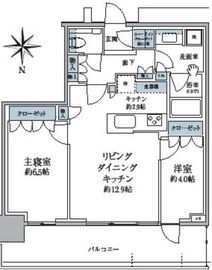 パークシティ中野ザタワーブリーズ 16階 間取り図