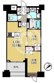 リビオレゾン月島ステーションプレミア 4階 間取り図