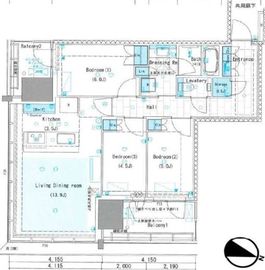 リビオタワー品川 31階 間取り図