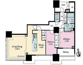 ドゥ・トゥール 6階 間取り図