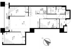 コスモ東京ベイタワー 14階 間取り図