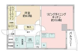 芝公園シティハイツ 8階 間取り図