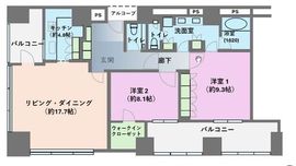 SAION SAKURAZAKA(サイオン桜坂) 25階 間取り図