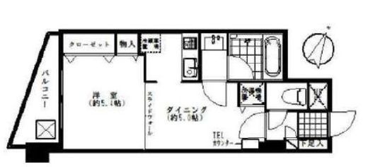 ルシェール赤坂 2階 間取り図