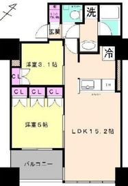ローレルタワールネ浜松町 11階 間取り図