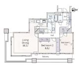 東京パークタワー 21階 間取り図