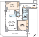 ステーションフロントタワー 22階 間取り図
