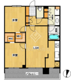 アーバンドックパークシティ豊洲タワー 38階 間取り図