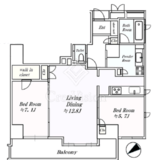 ソプラタワー 14階 間取り図